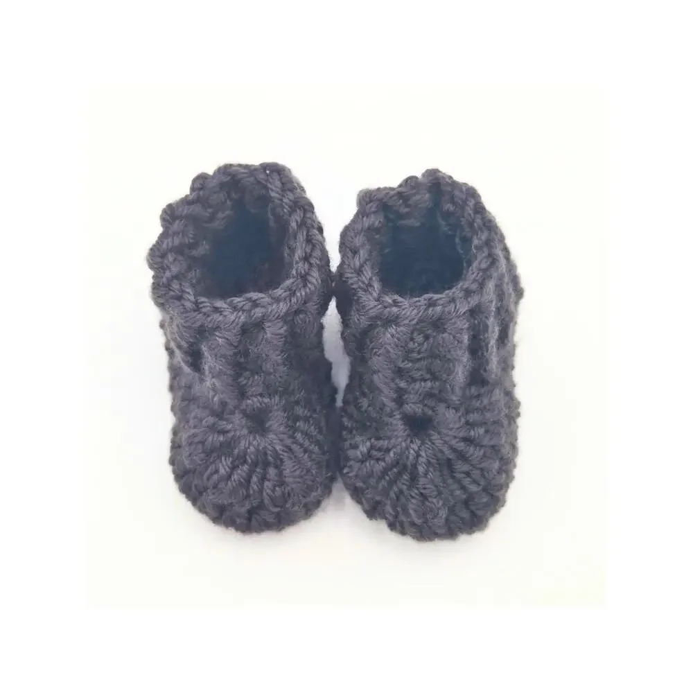 Crocheted Baby Booties – Newborn Shoes, Infant Gift, Neutral Baby Shower